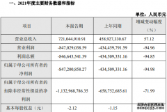 股东接连减持 寒武纪2021年净亏损8.47亿元